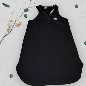 Calvin Klein CK Performance Extra Long Tank Top Black size Large